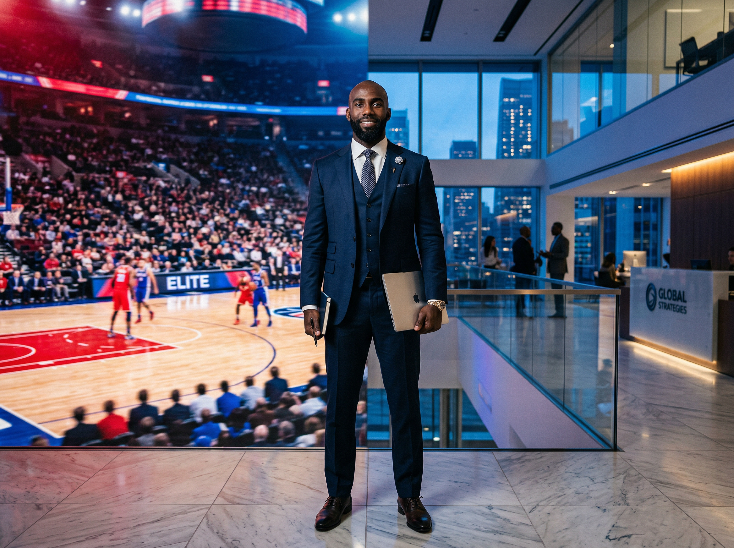 Professional athlete transitioning to business leadership